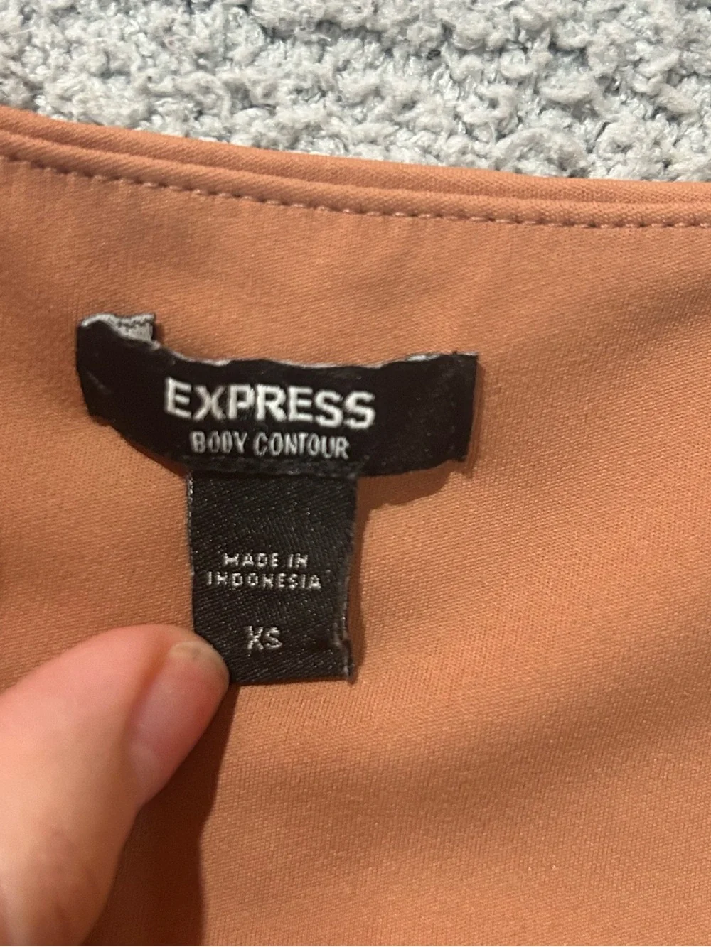 Express Body Contour Bodysuit‎ Womens Short Sleeve Size Xs Compression Style